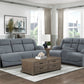 9207GPB-2 - Double Reclining Love Seat with Center Console