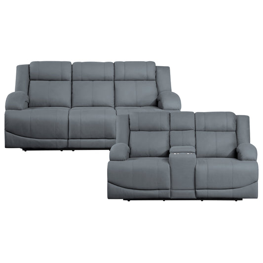 9207GPB*2PW - 2pc Set: Sofa, Love (Power)