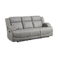 9207GRY-3 - Double Reclining Sofa