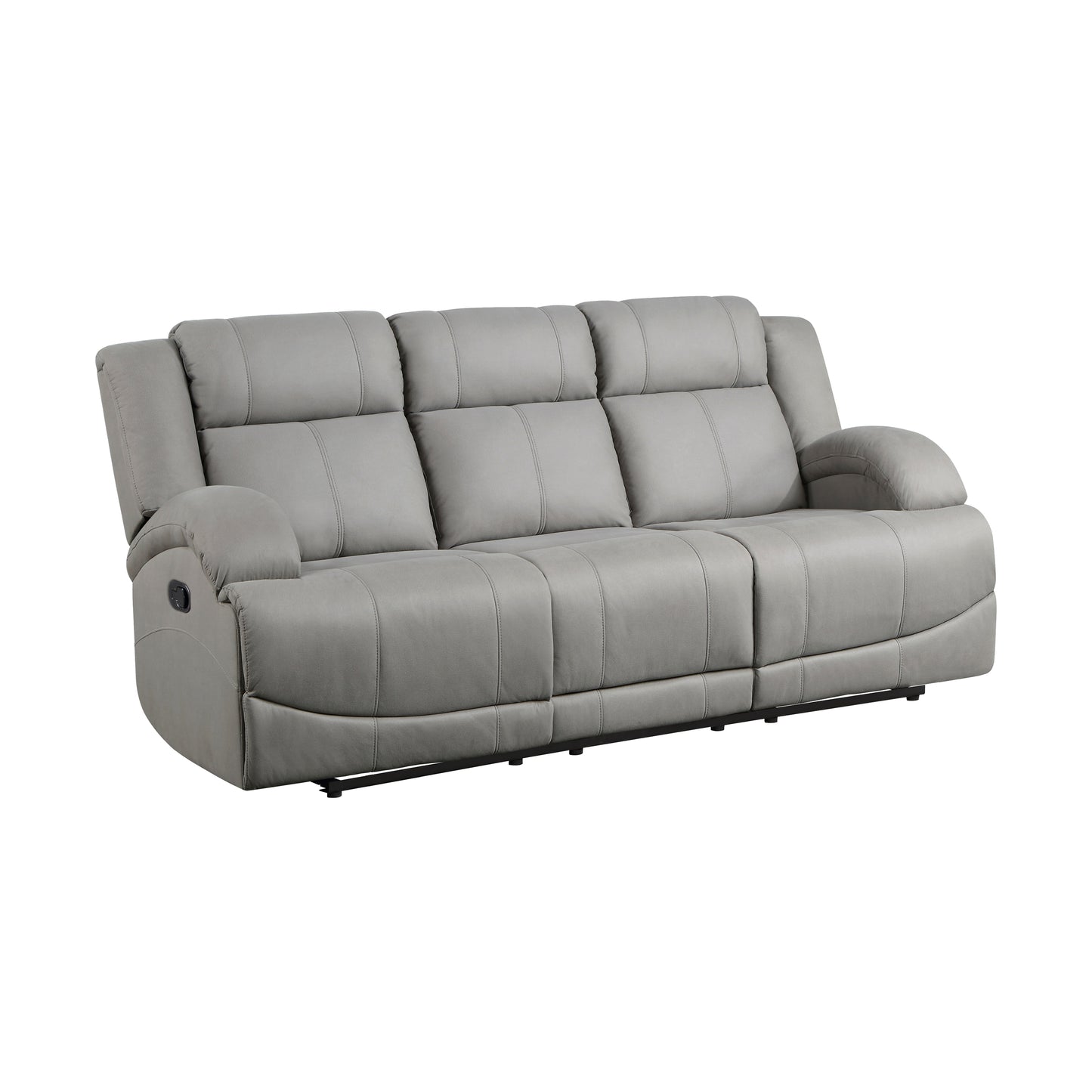 9207GRY-3 - Double Reclining Sofa