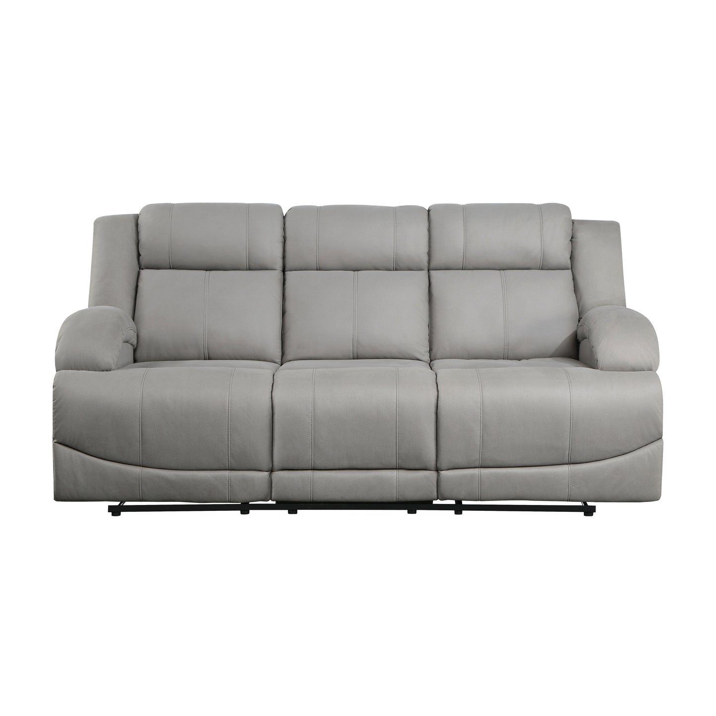 9207GRY-3 - Double Reclining Sofa