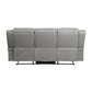 9207GRY-3 - Double Reclining Sofa
