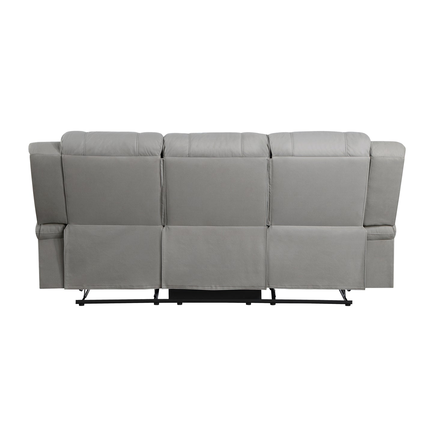 9207GRY-3 - Double Reclining Sofa