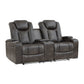 9211BRG*2PWH - 2pc Set: Sofa, Love (Power)