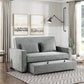 9238GY-3CL - Convertible Studio Sofa with Pull-out Bed