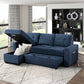 9259*SC - (2)Reversible Sectional with Hidden Storage and Pull-out Bed