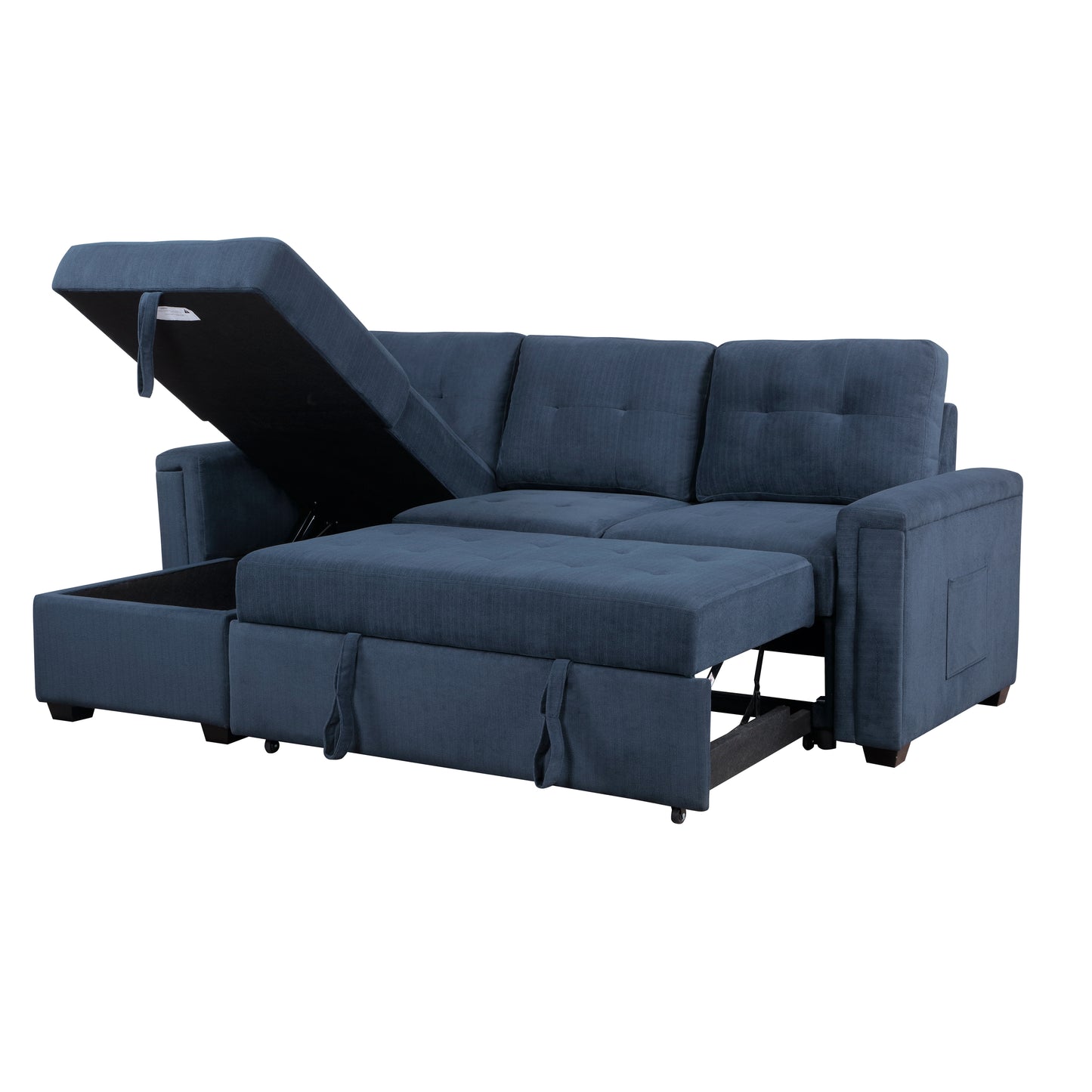 9259*SC - (2)Reversible Sectional with Hidden Storage and Pull-out Bed