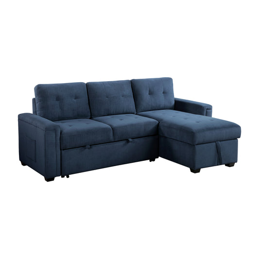 9259*SC - (2)Reversible Sectional with Hidden Storage and Pull-out Bed