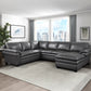 9267GY*42LRC - (4)4-Piece Sectional with Right Chaise