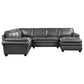 9267GY*42LRC - (4)4-Piece Sectional with Right Chaise