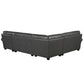 9267GY*42LRC - (4)4-Piece Sectional with Right Chaise