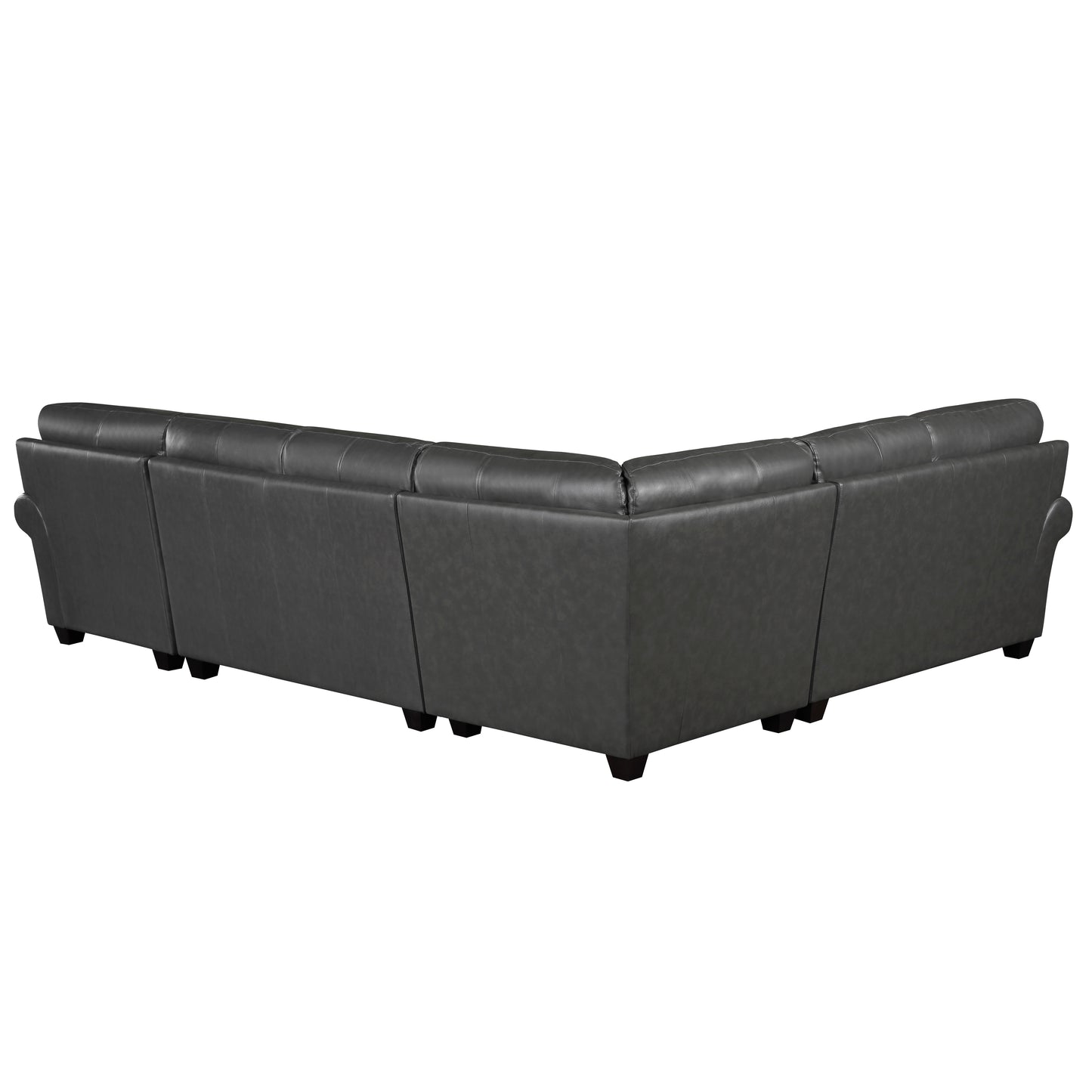9267GY*42LRC - (4)4-Piece Sectional with Right Chaise