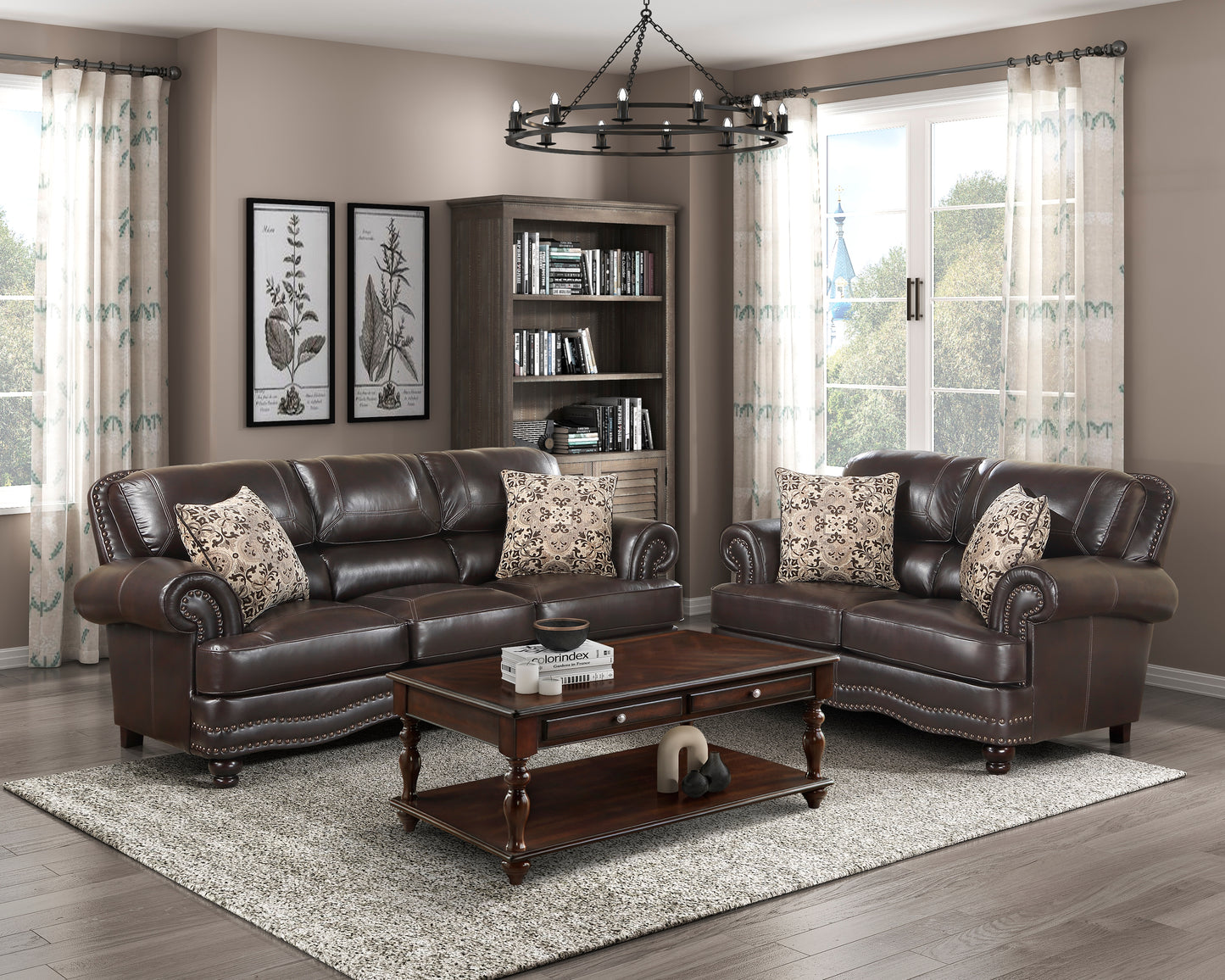 9268BRW-3 - Sofa