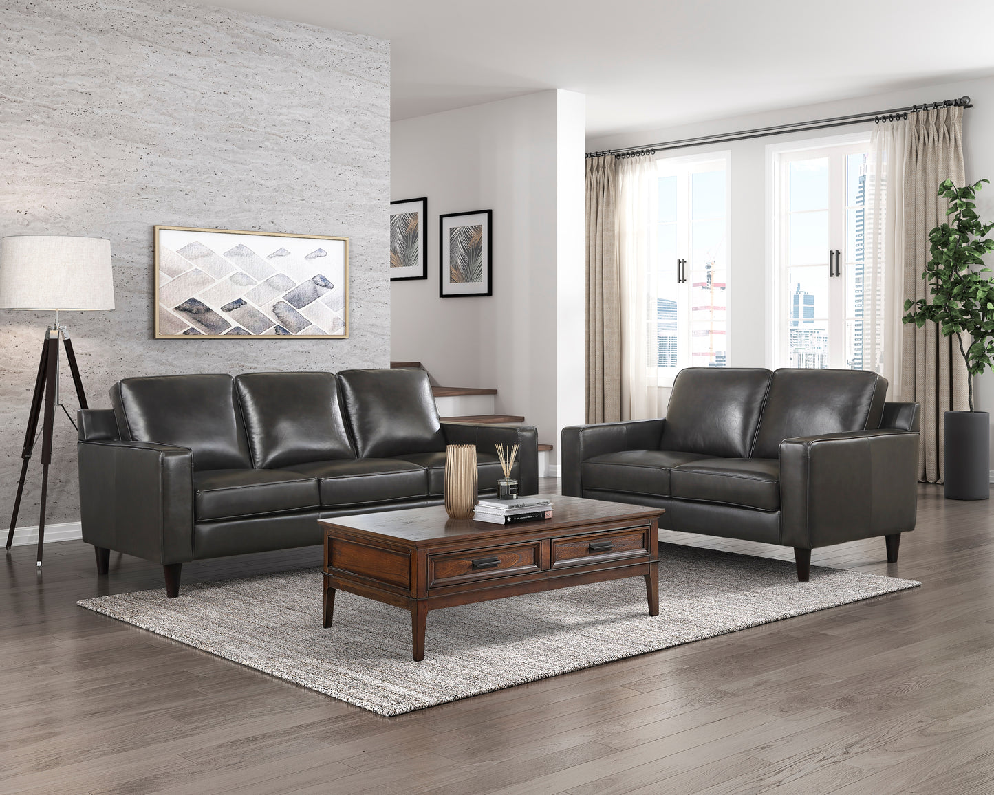 9294GRY-2 - Love Seat