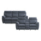 9301BUE*2 - 2pc Set: Sofa, Love