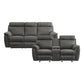 9301GRY*2 - 2pc Set: Sofa, Love