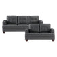 9309GY*2 - 2pc Set: Sofa, Love