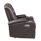 9366DB-1PWH - Power Reclining Chair with Power Headrest, Cup holders and Storage Arms