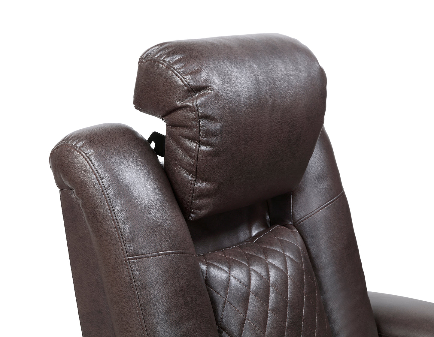 9366DB-1PWH - Power Reclining Chair with Power Headrest, Cup holders and Storage Arms