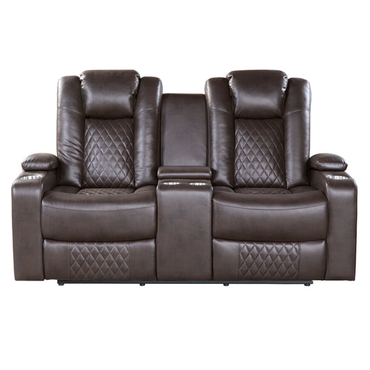 9366DB*2PWH - 2pc Set: Sofa, Love (Power)