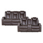 9366DB*2PWH - 2pc Set: Sofa, Love (Power)