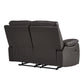 9368BRW-2 - Double Reclining Love Seat