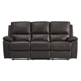 9368BRW-3 - Double Reclining Sofa