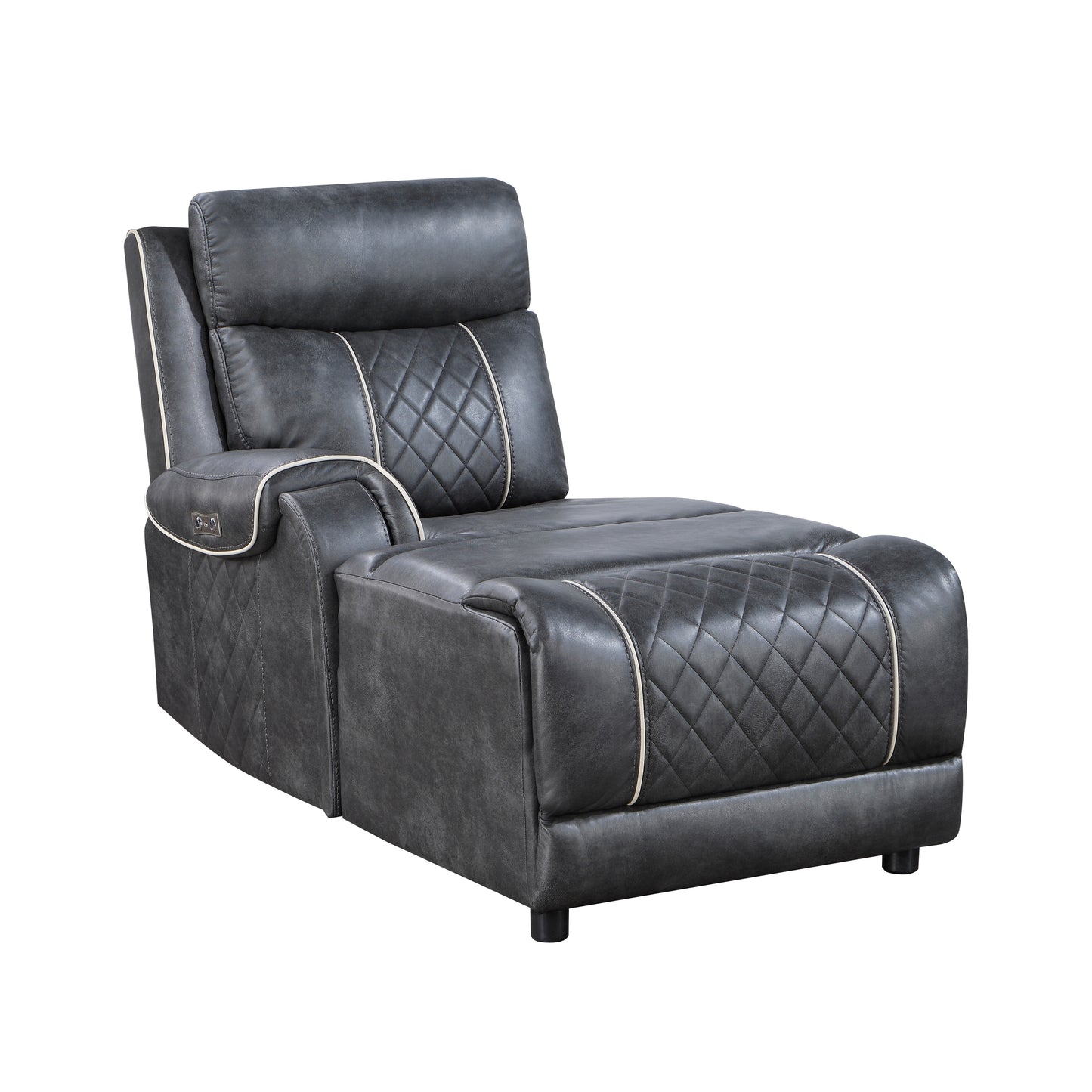 9377GRY-LCPW - (1/6)Power Left Side Reclining Chaise with USB Port