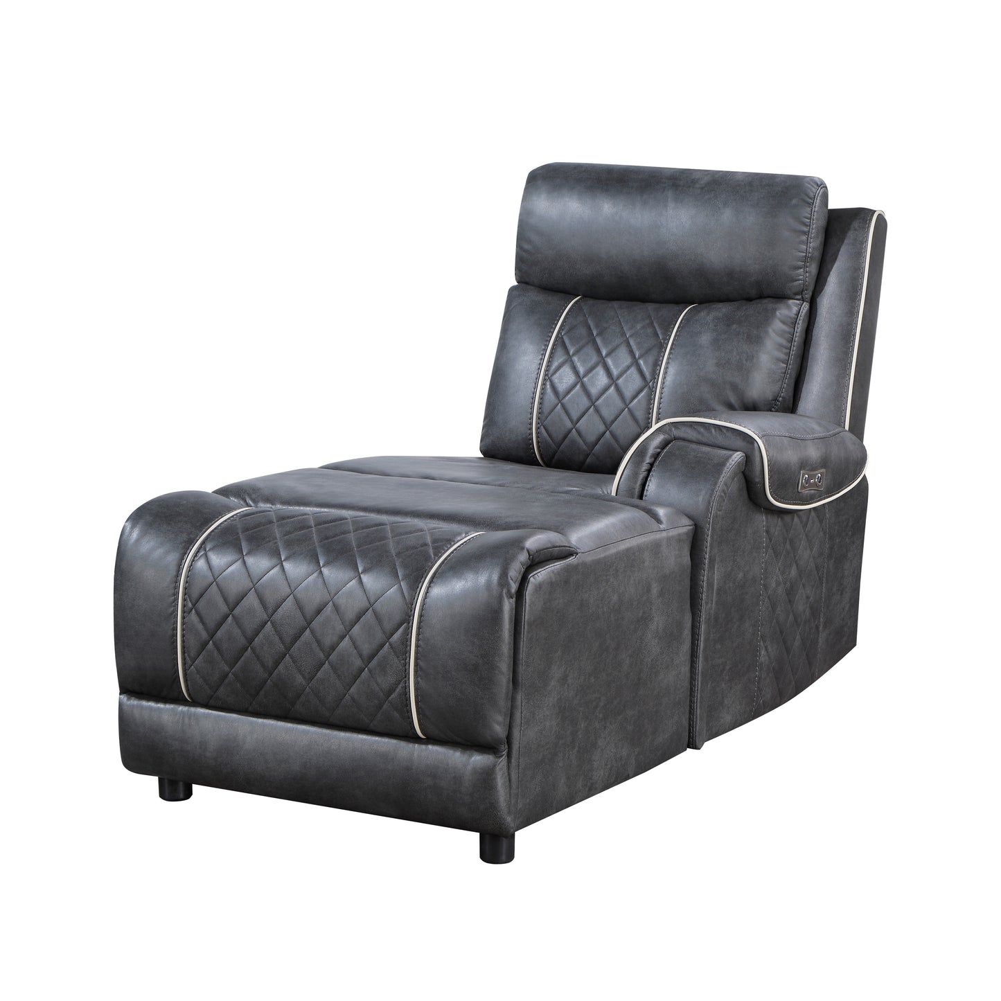 9377GRY-RCPW - (2/6)Power Right Side Reclining Chaise with USB Port