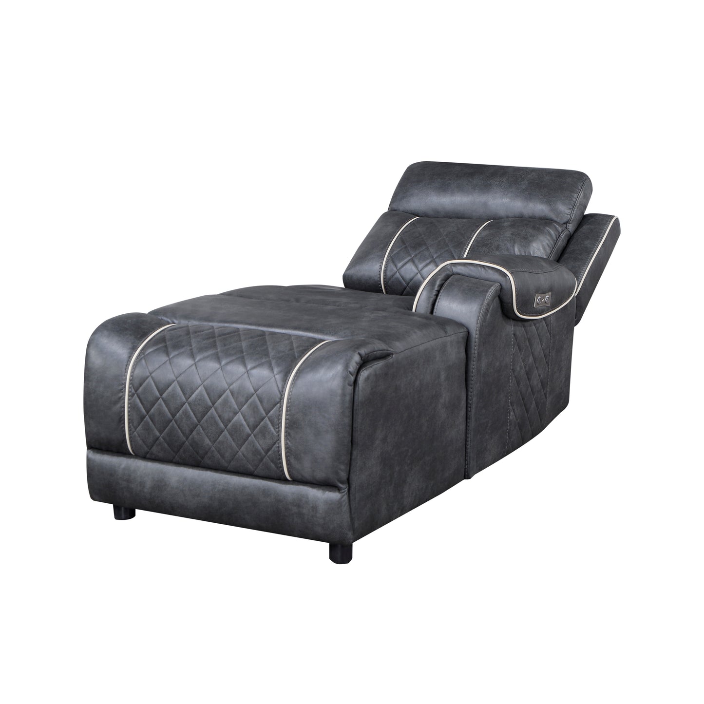 9377GRY-RCPW - (2/6)Power Right Side Reclining Chaise with USB Port