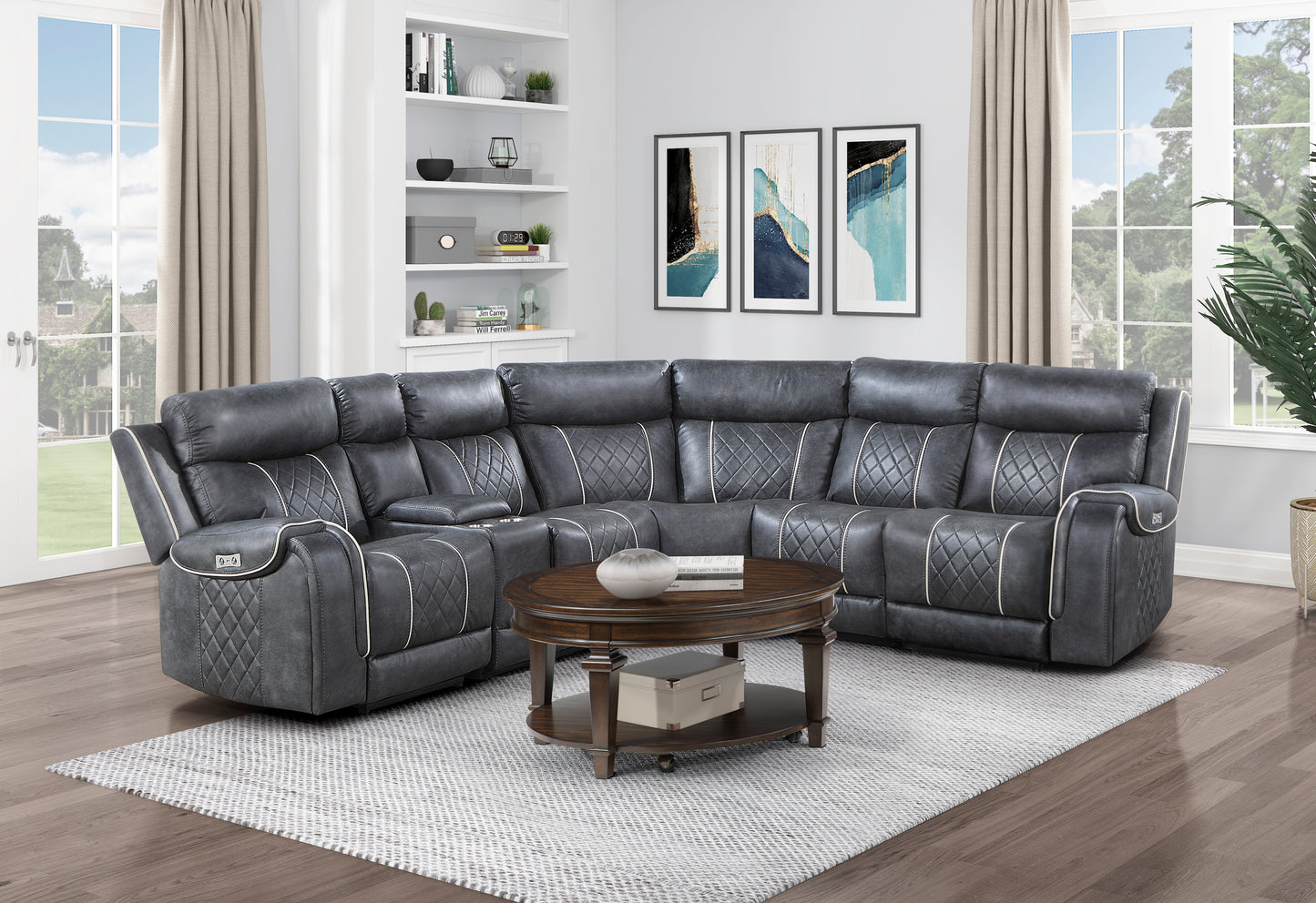 9377GRY-CR - (5/6)Corner Seat