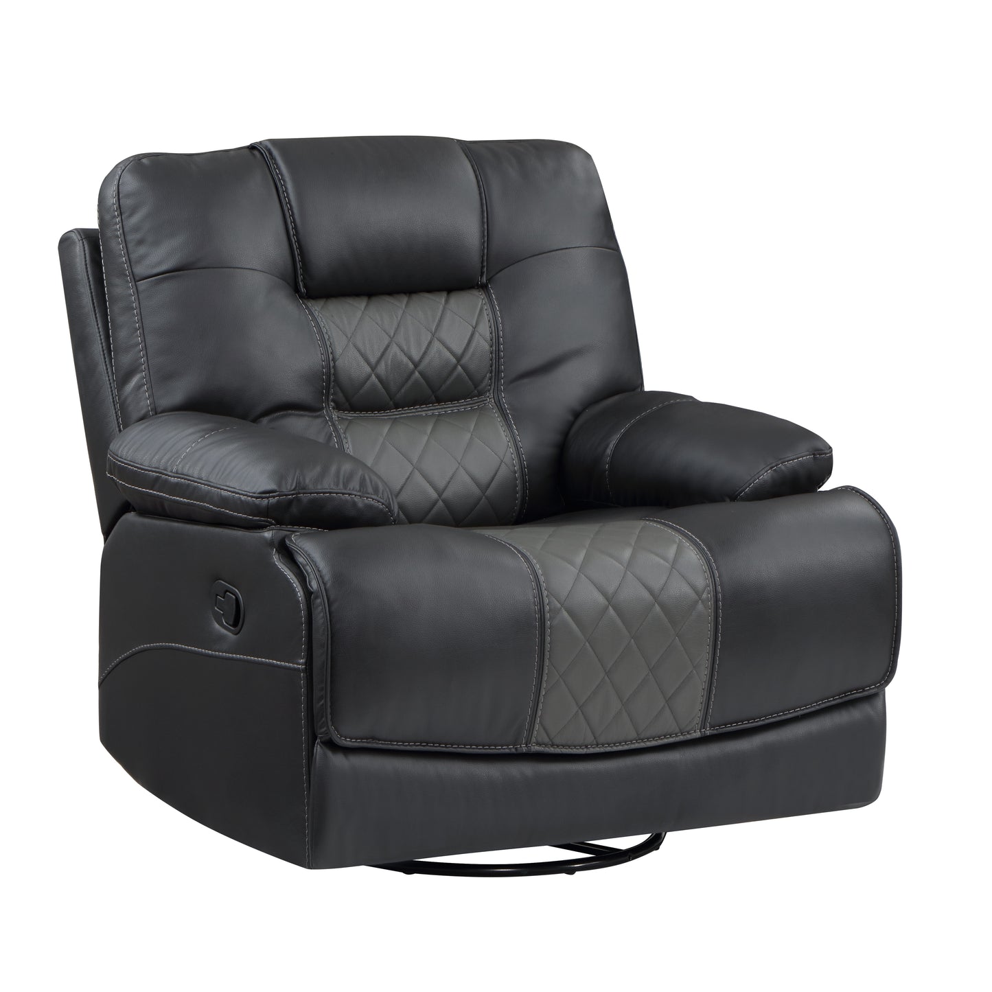 9388GRY-1 - Swivel Glider Reclining Chair