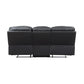 9388GRY-3 - Double Reclining Sofa with Center Drop-Down Cup Holders, Receptacles and USB Ports