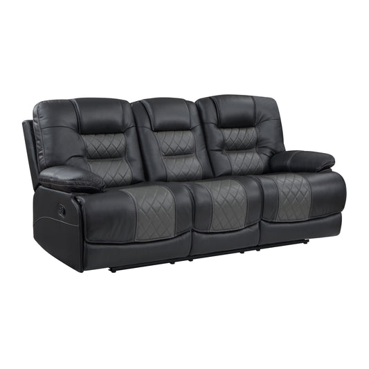 9388GRY*2 - 2pc Set: Sofa, Love