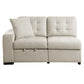 9401BEG-2L - (1/4)Left Side 2-Seater with Pull-out Ottoman