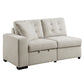 9401BEG-2L - (1/4)Left Side 2-Seater with Pull-out Ottoman