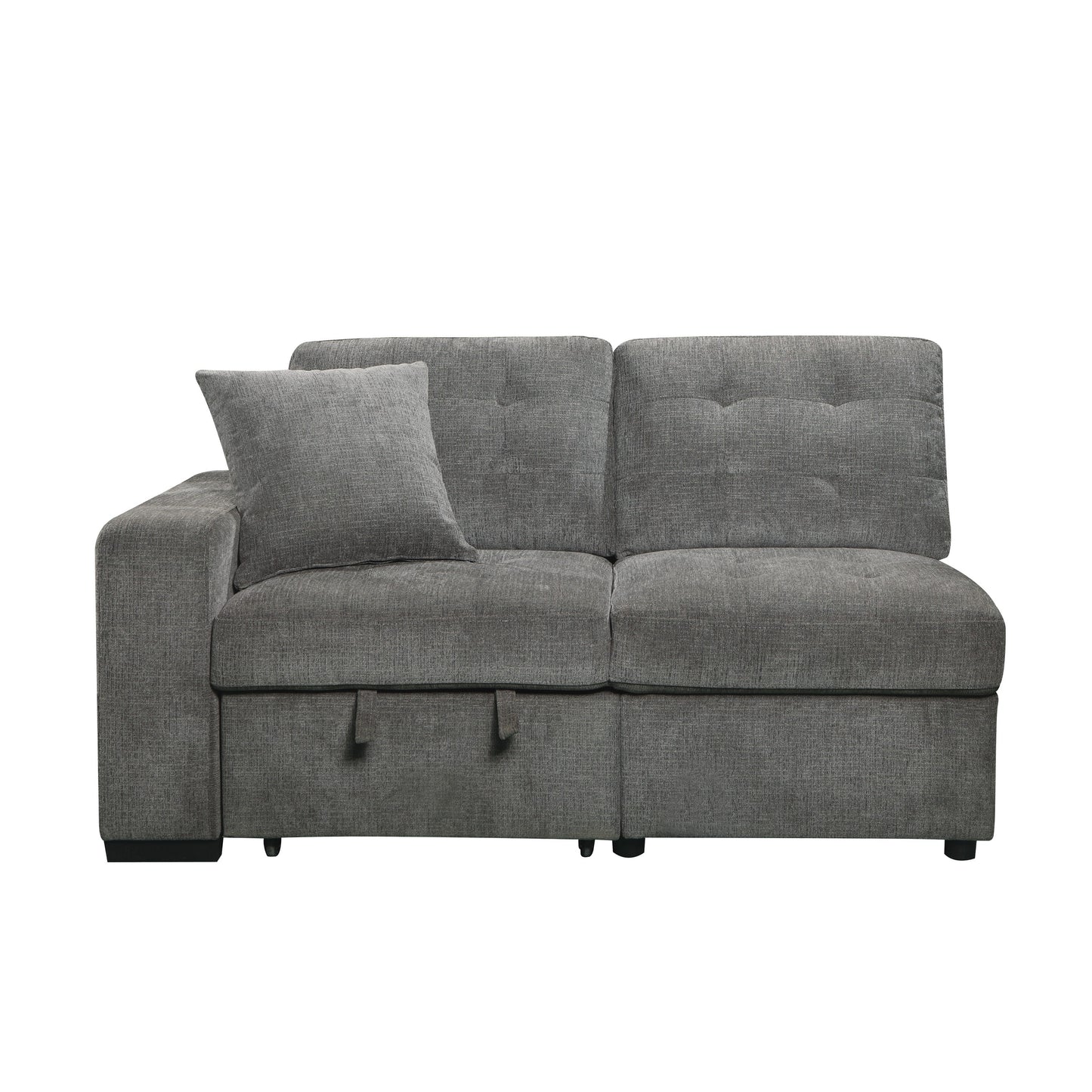 9401GRY-2L - (1/4)Left Side 2-Seater with Pull-out Ottoman