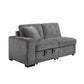 9401GRY-2L - (1/4)Left Side 2-Seater with Pull-out Ottoman