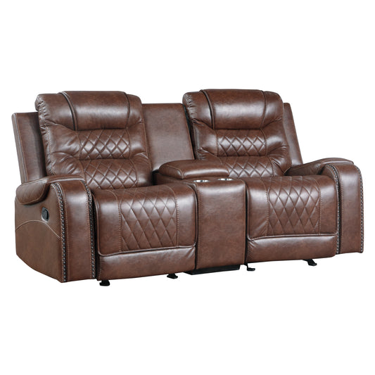 9405BR*2 - 2pc Set: Sofa, Love