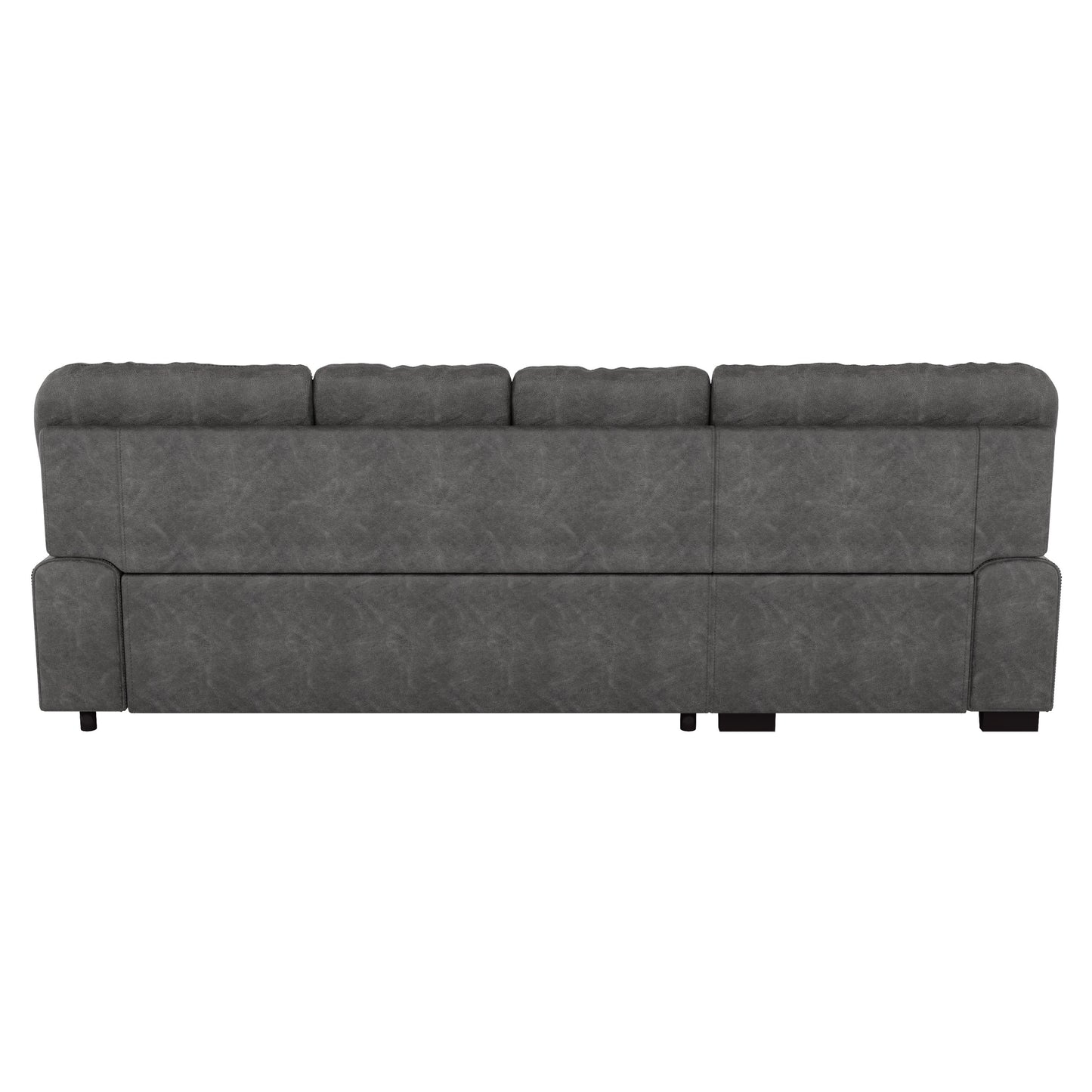 9407DG*2LC3R - (2)2-Piece Sectional with Pull-out Bed and Left Chaise with Hidden Storage