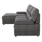 9407DG*2LC3R - (2)2-Piece Sectional with Pull-out Bed and Left Chaise with Hidden Storage