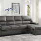 9407DG*2RC3L - (2)2-Piece Sectional with Pull-out Bed and Right Chaise with Hidden Storage
