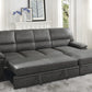 9407DG*2RC3L - (2)2-Piece Sectional with Pull-out Bed and Right Chaise with Hidden Storage