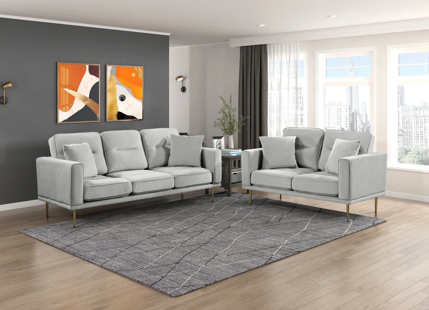 9417GRY-3 - Sofa