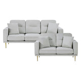 9417GRY*2 - 2pc Set: Sofa, Love