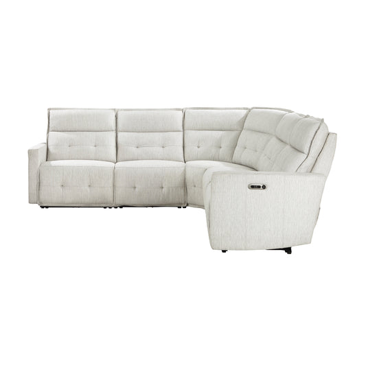9444HMP*5SCPWH - (5)5-Piece Modular Power Reclining Sectional with Power Headrests