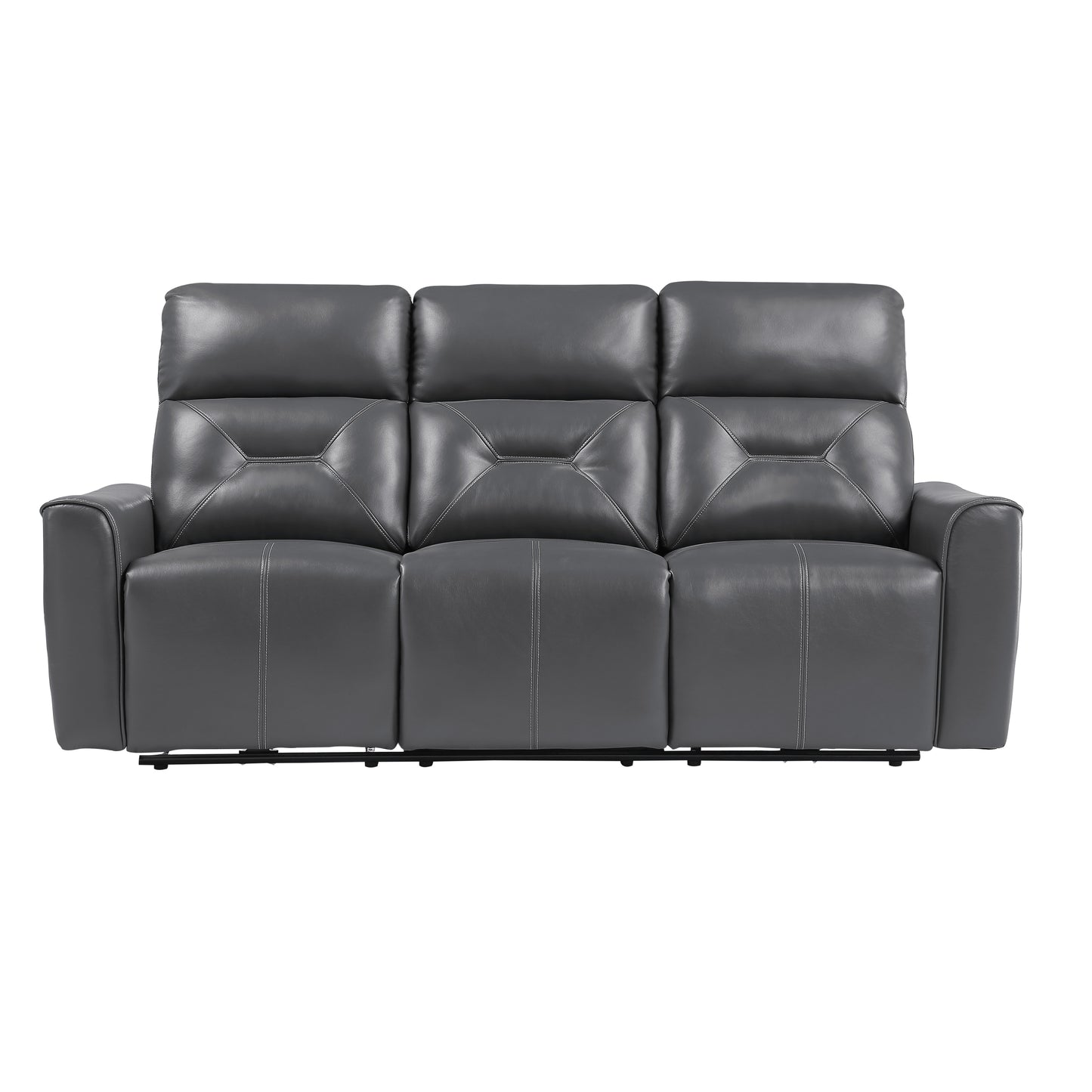 9446GY-3PW - Power Double Reclining Sofa with USB Ports