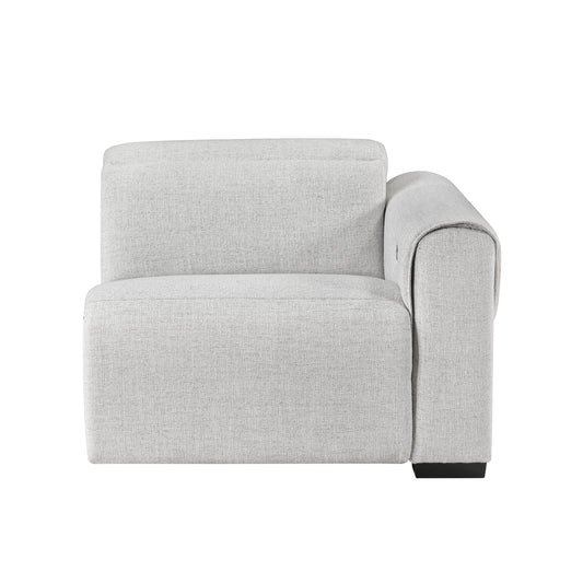 9455CLD*6LRRRPWH - (6)6-Piece Modular Power Reclining Sectional with Power Headrests, Charging Ports