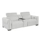 9455CLD-2CNPWH* - (3)Power Double Reclining Love Seat with Center Console and Power Headrests,  Charging Ports