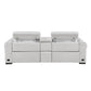 9455CLD-2CNPWH* - (3)Power Double Reclining Love Seat with Center Console and Power Headrests,  Charging Ports